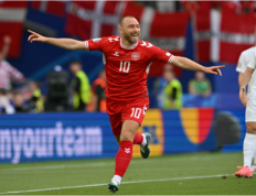 欧洲杯-丹麦1-1斯洛文尼亚 埃里克森破门