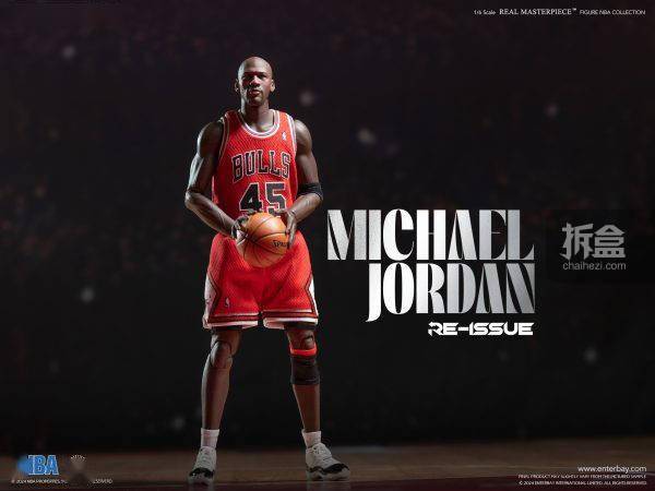 ENTERBAY 迈克尔乔丹 MJ 芝加哥公牛队 45号 1/6可动人偶 NBA